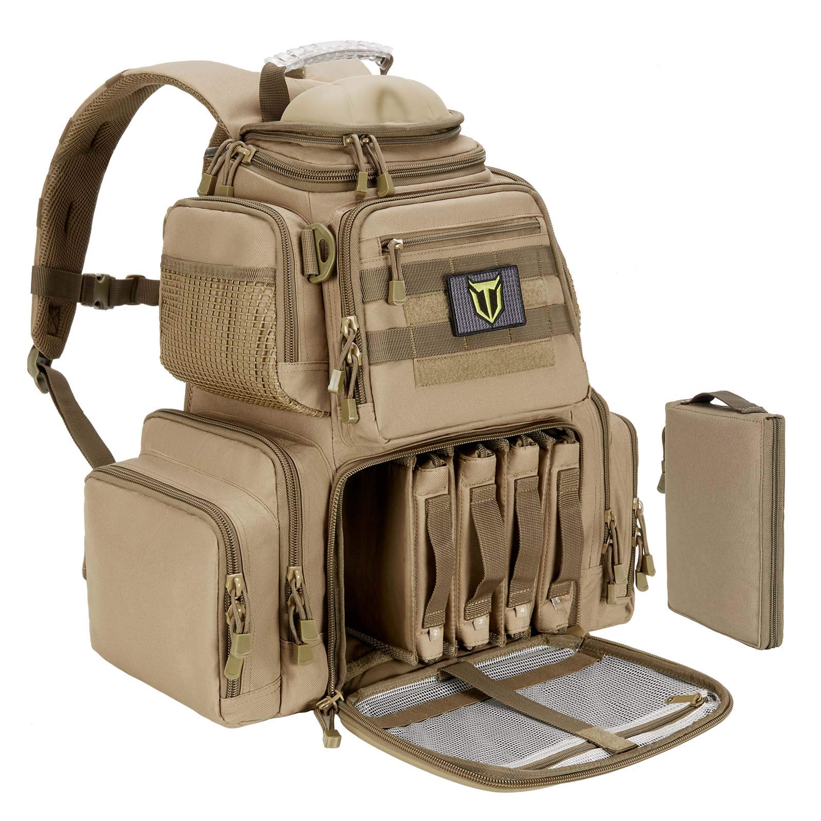 TIDEWE Tactical Range Backpack Bag for Gun and Ammo with Pistol Case