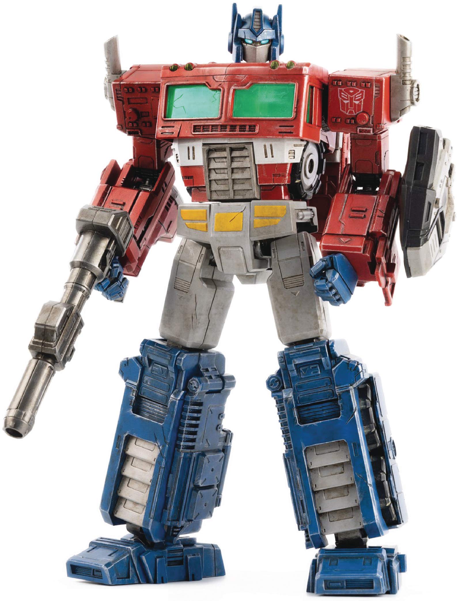 ThreeZero Transformers War for Cybertron: Optimus Prime DLX Collectible Figure, Multicolor