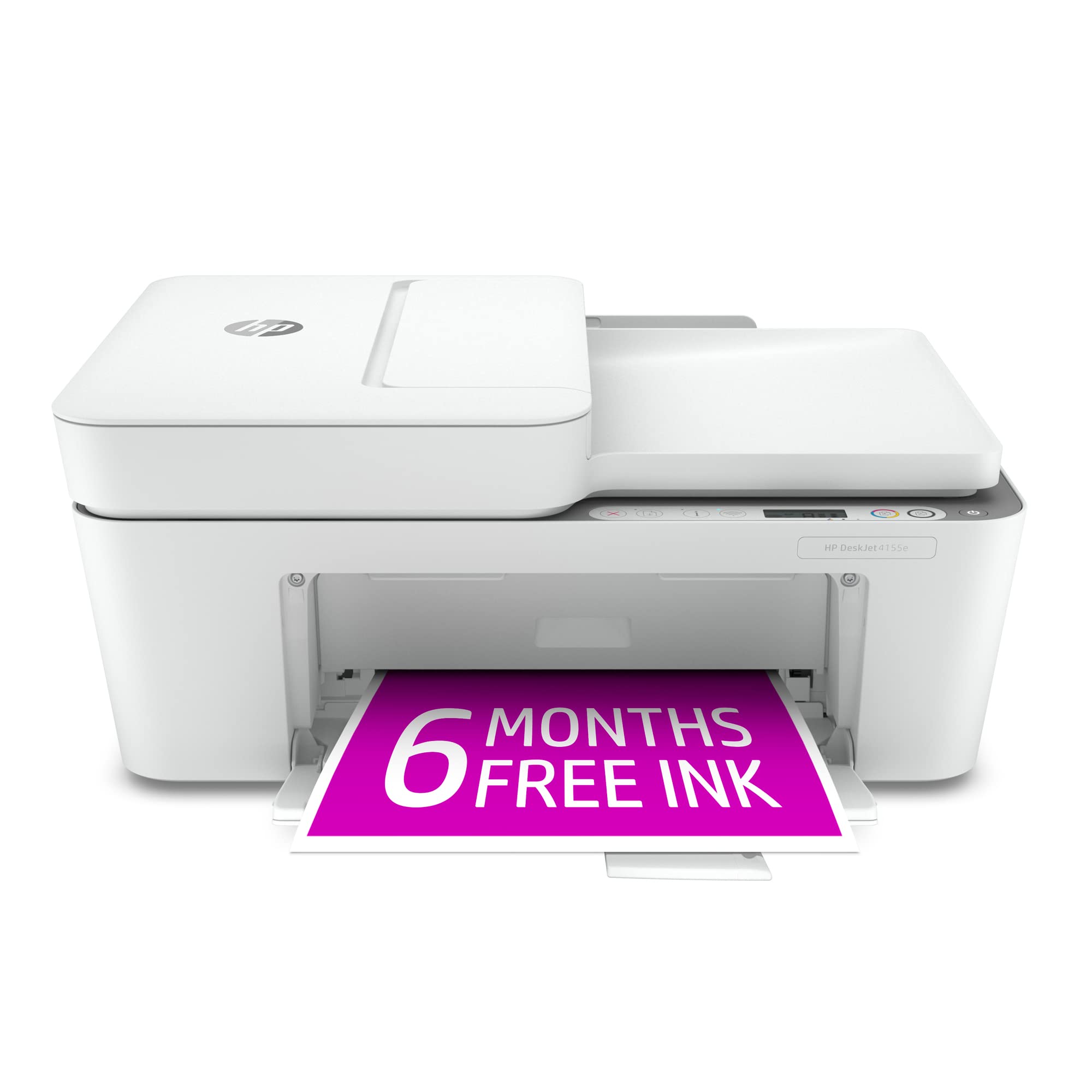 HP DeskJet 4155e Wireless Color Inkjet Printer, Print, scan, copy, Easy setup, Mobile printing