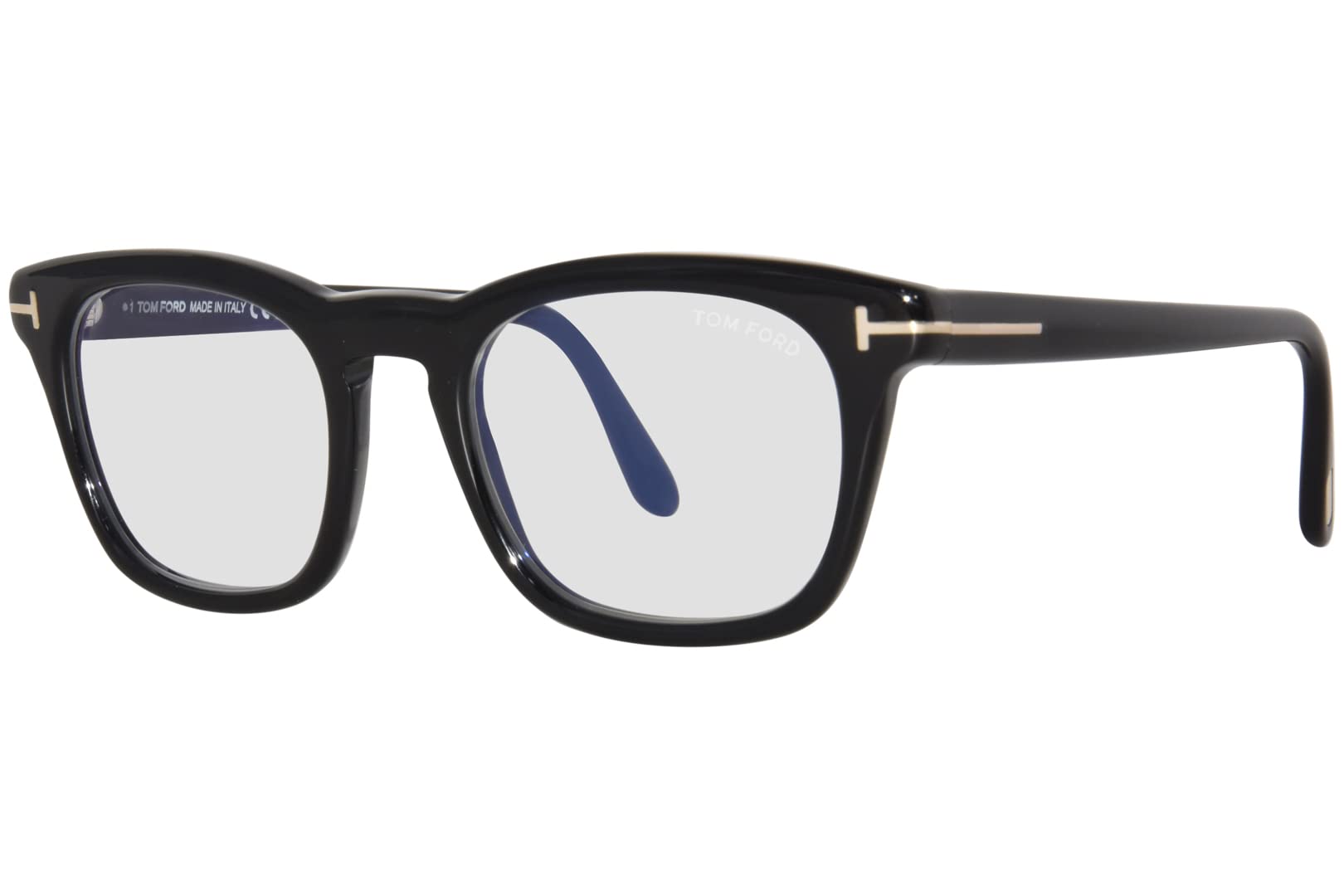 Tom Ford TF5870-B 001 Eyeglasses Men's Shiny Black Full Rim Square Shape 50mm