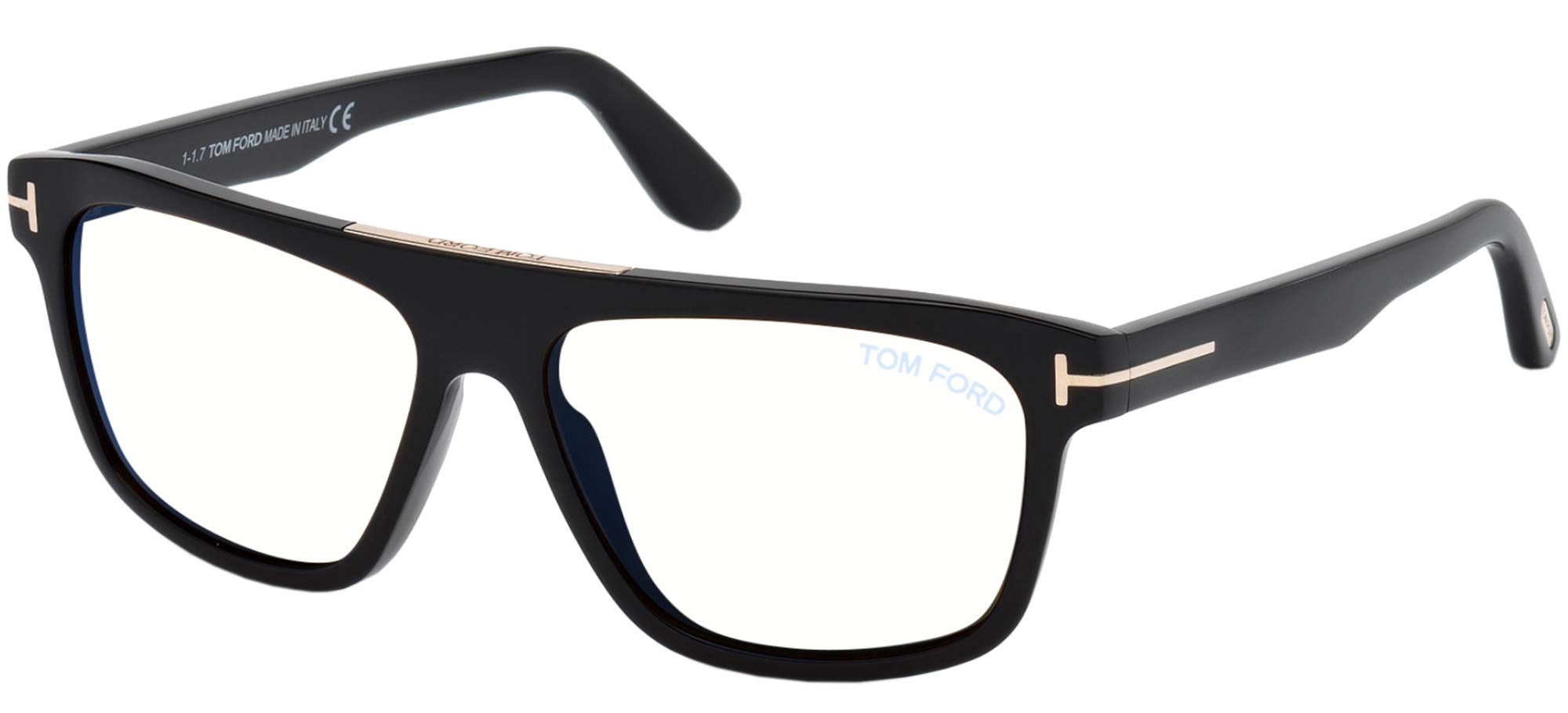 Sunglasses Tom Ford FT 0628 Cecilio- 02 001 shiny black, Shiny Black/ Blue Block Lenses, 57/15/145