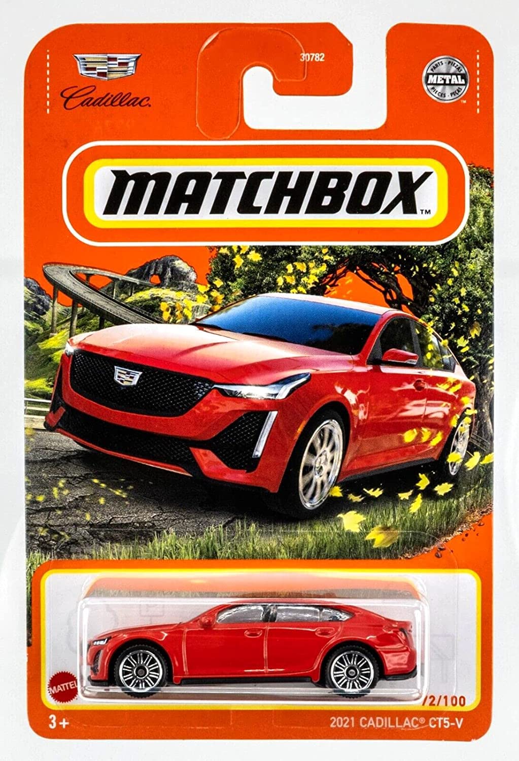 Matchbox 2022 - 2021 Cadillac CT5-V - Red - 72/100 - Ships Bubble Wrapped in a Box