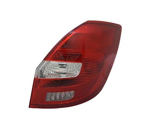 GV-ZONE right rear light right side assembly rear light assembly tail lamp driver side red white tail lights compatible with skoda fabia 2006 2007 2008 2009 2010 2011 2012 2013 2014 VT1106P