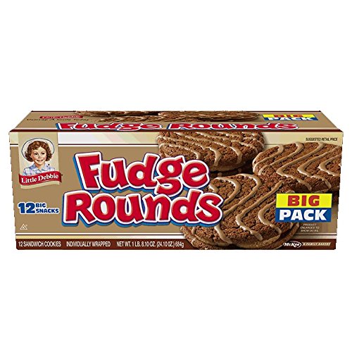 Little Debbie Fudge Rounds Big Pack, 24.1 Oz (Pack of 12)