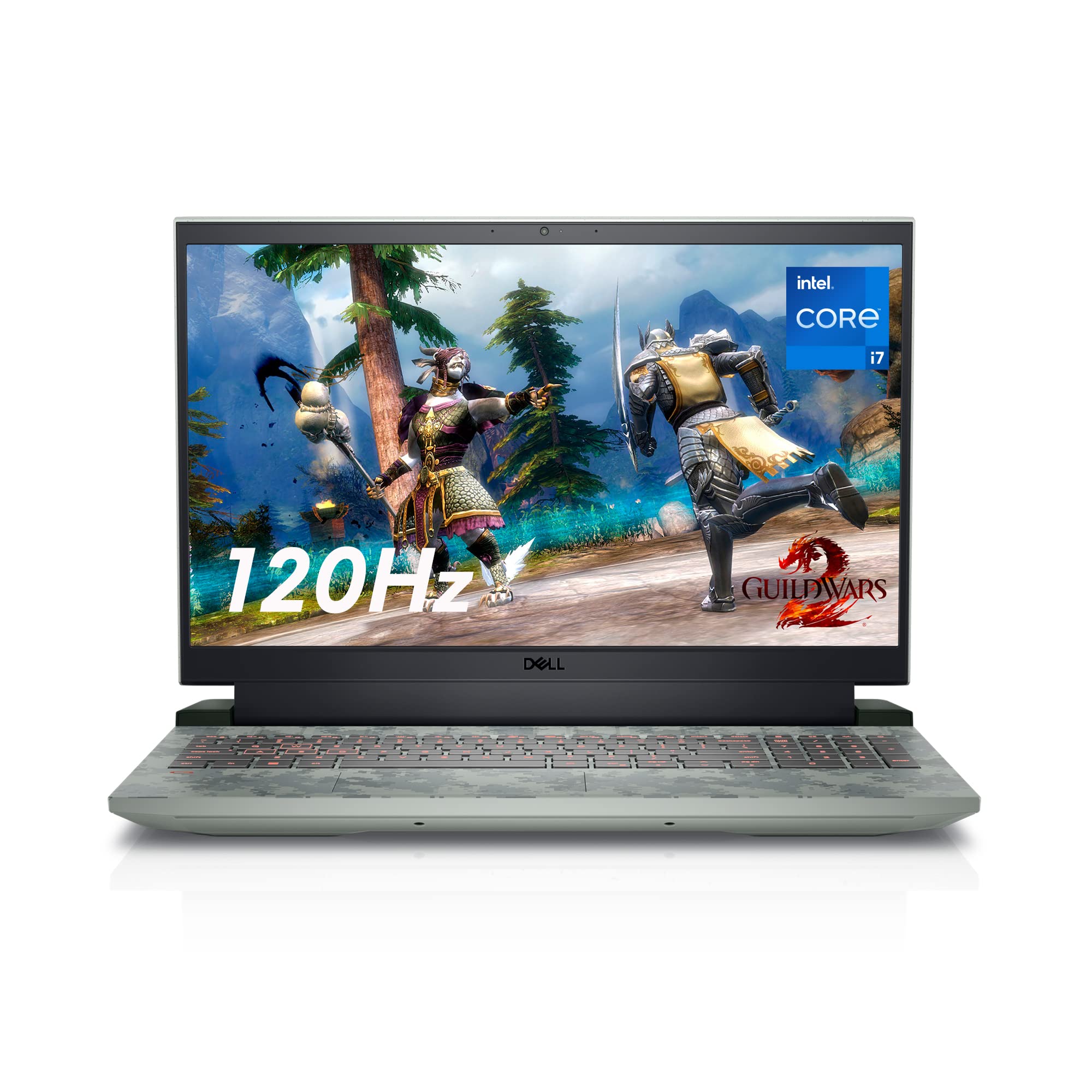 Dell G15 5520 15.6 Inch Gaming Laptop - FHD 120Hz Display, Intel Core i7-12700H, 16GB DDR5 RAM, 512GB SSD, NVIDIA RTX 3060 6GB GDDR6, Wi-Fi 6, Windows 11 - Spector Green