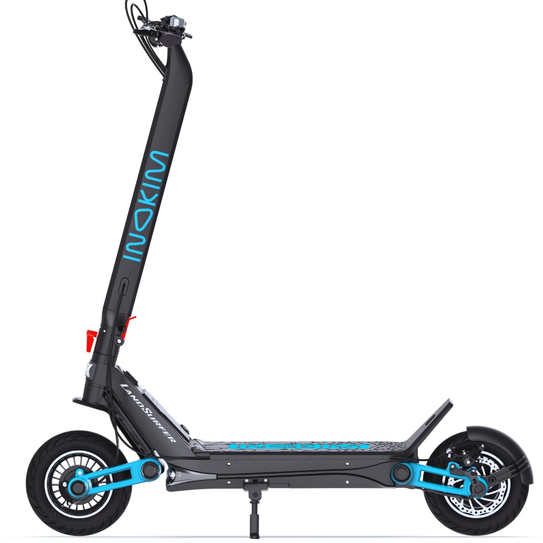 INOKIM OX Electric Scooter - Powerful 1000W Brushless Hub Motor, 60-Mile Range, Adjustable Suspension, 27.9 MPH Top Speed, 10" Pneumatic Tires, Rear LED Light, Foldable