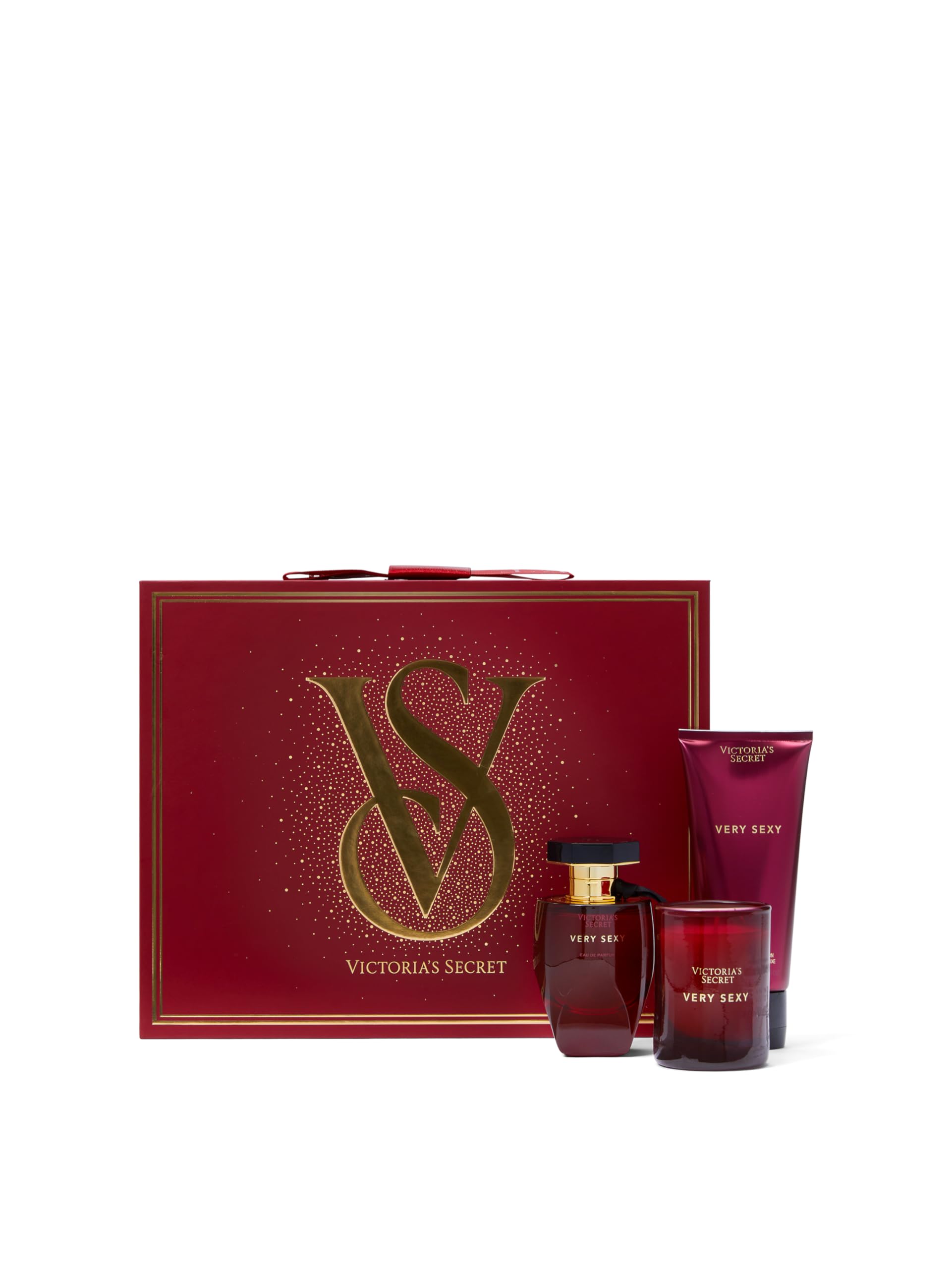 Victoria's Secret Very Sexy 3 Piece Luxe Fragrance Gift Set: 1.7 oz. Eau de Parfum, Travel Lotion, & Candle