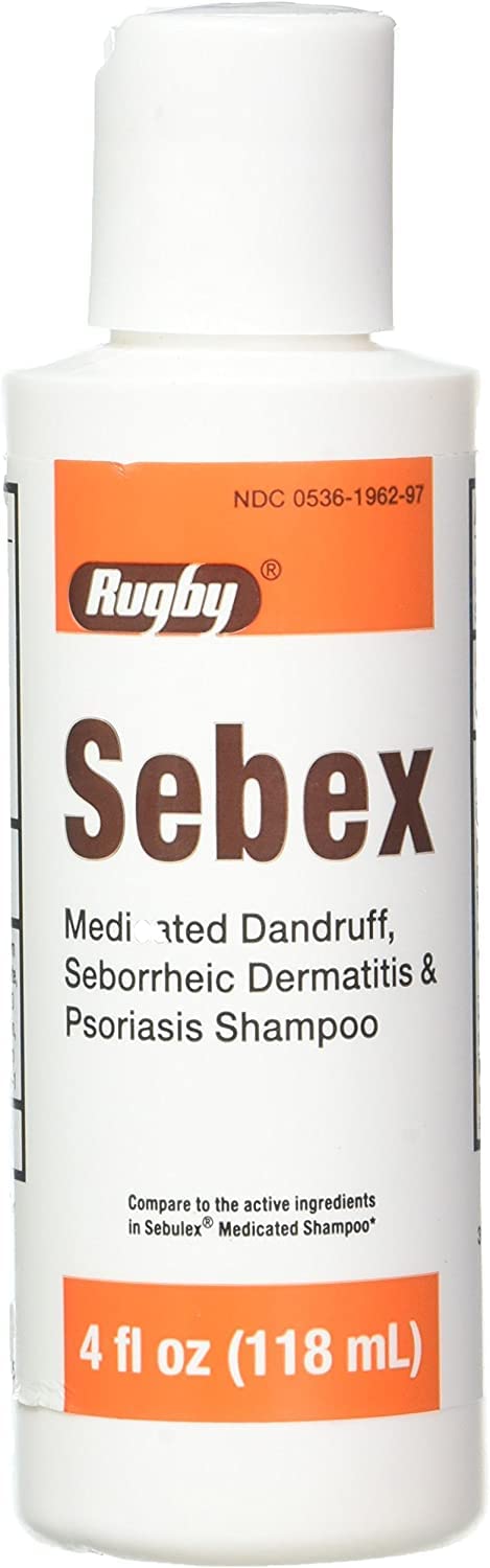 Sebex Medicated Dandruff Shampoo Generic for Sebulex - 4 oz, (Pack of 6) by Major Pharmaceuticals