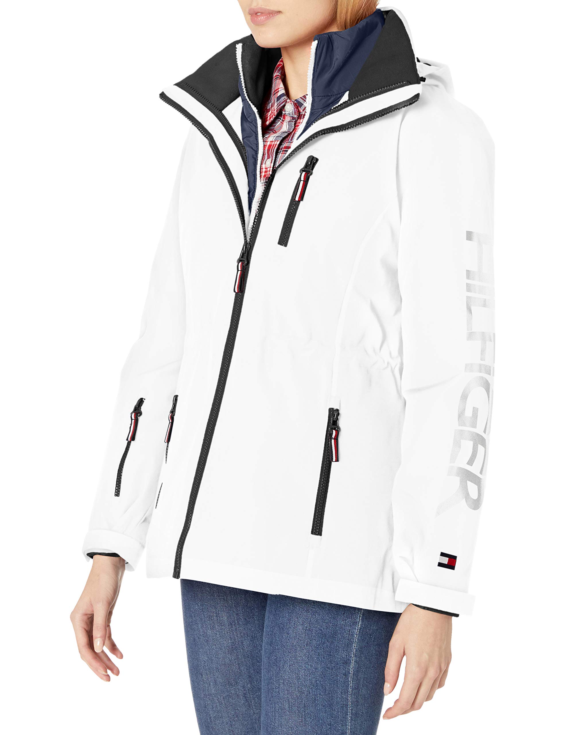 Tommy Hilfiger Women's 3-in-1 Multi Insulated Jacket, Removable Hoodie