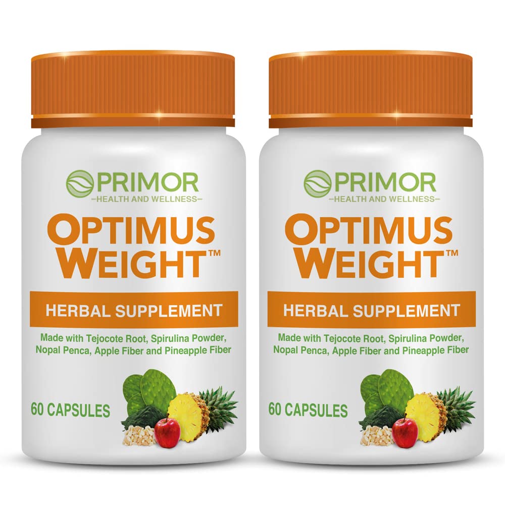 Optimus Weight - Tejocote Root Premium - Raiz de Tejocote - Herbal Supplement - Natural and Healthy Weight Loss, Detox Supplements - 120 Capsules - 2-Pack