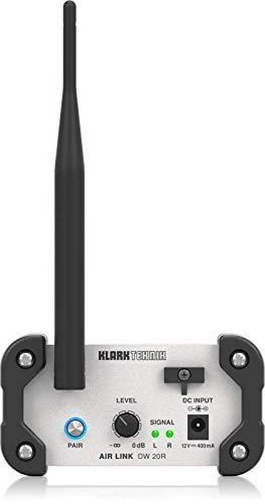Klark teknik AIR LINK DW 20R 2.4 GHz Wireless Stereo Receiver for High-Performance Stereo Audio Broadcasting