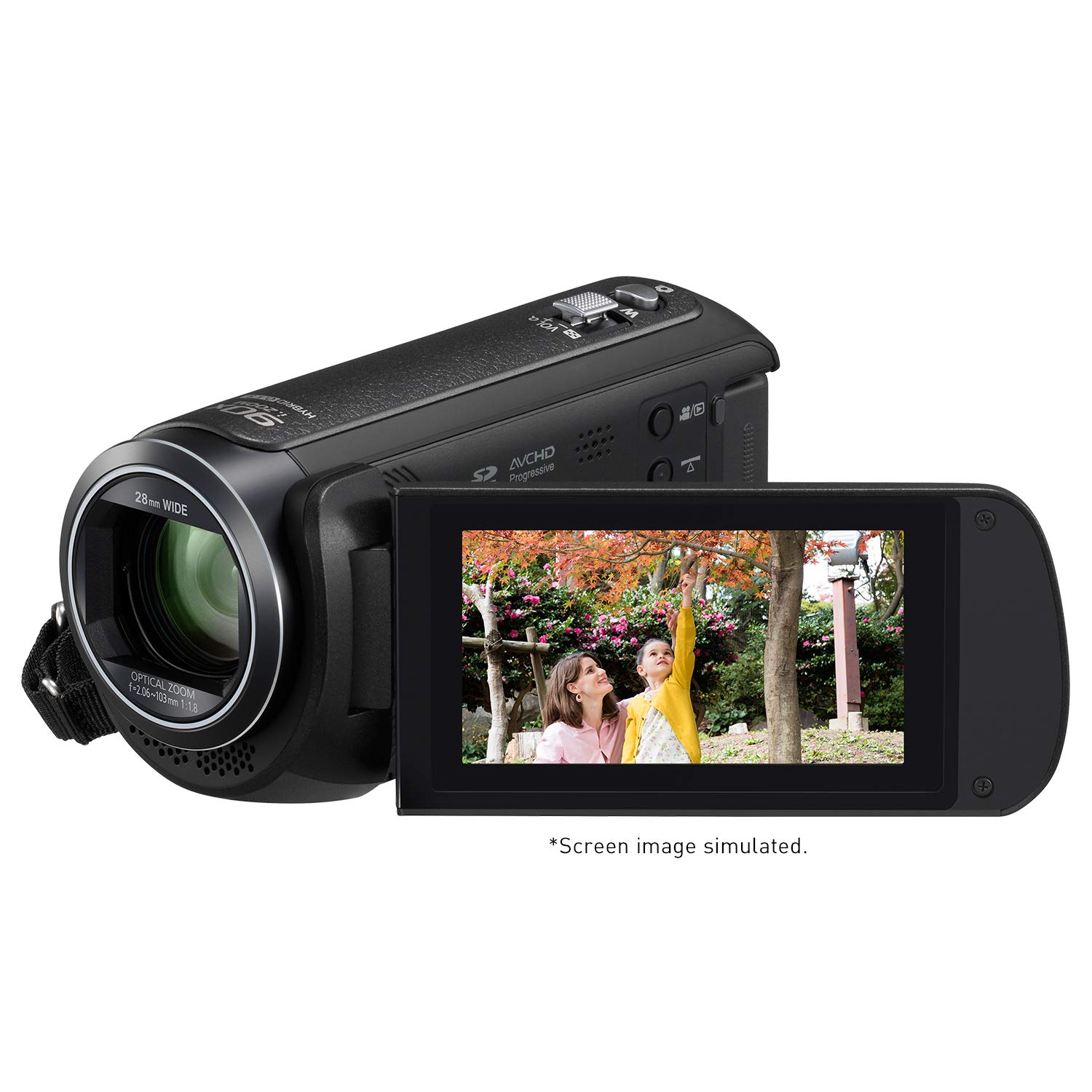 Panasonic HC-V380K Full HD Videocámara con Wi-Fi Multi Scene Cámara (negro)