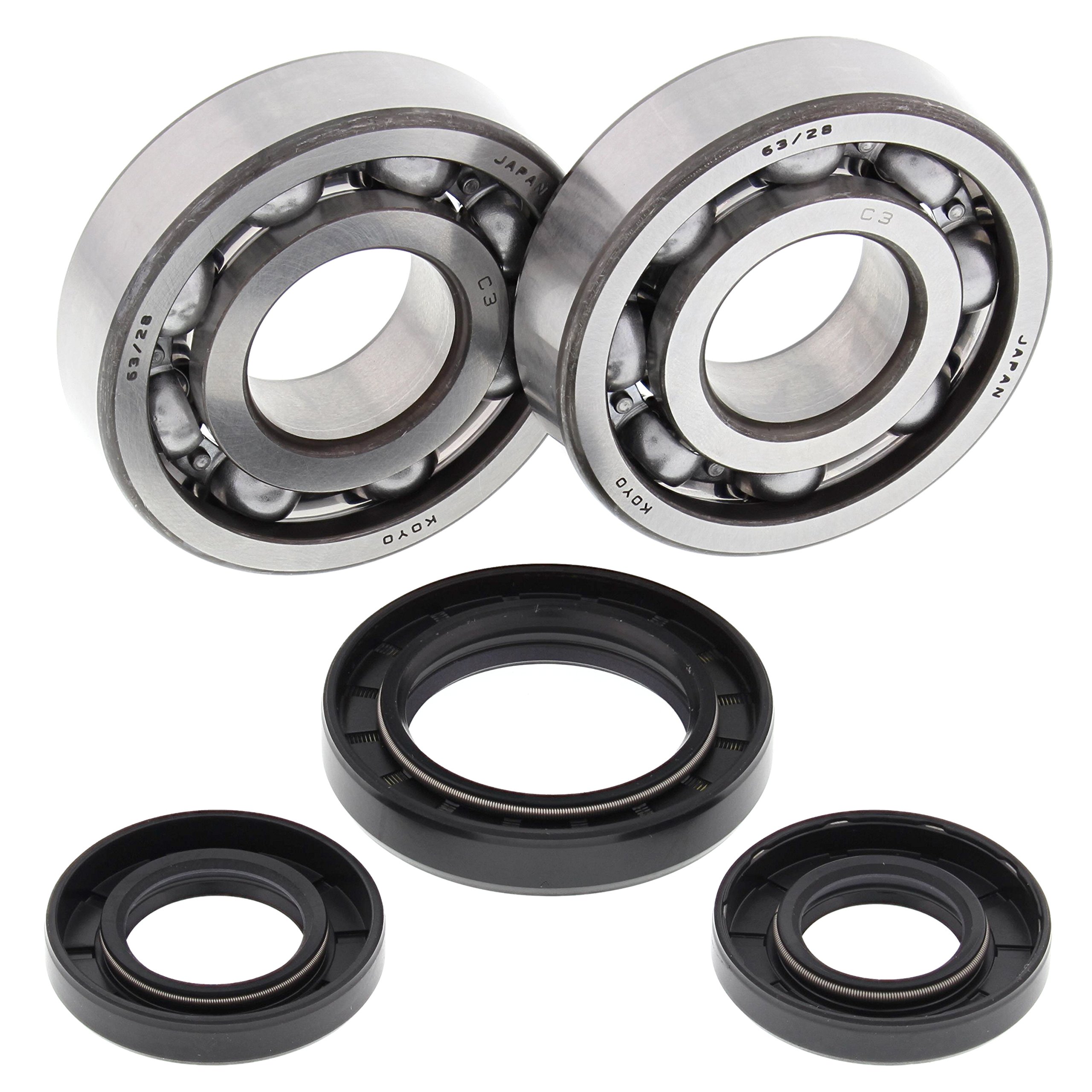 All Balls Racing Crank Bearing and Seal Kit 24-1028 Compatible With/Replacement For Yamaha YZ250 1998-2000