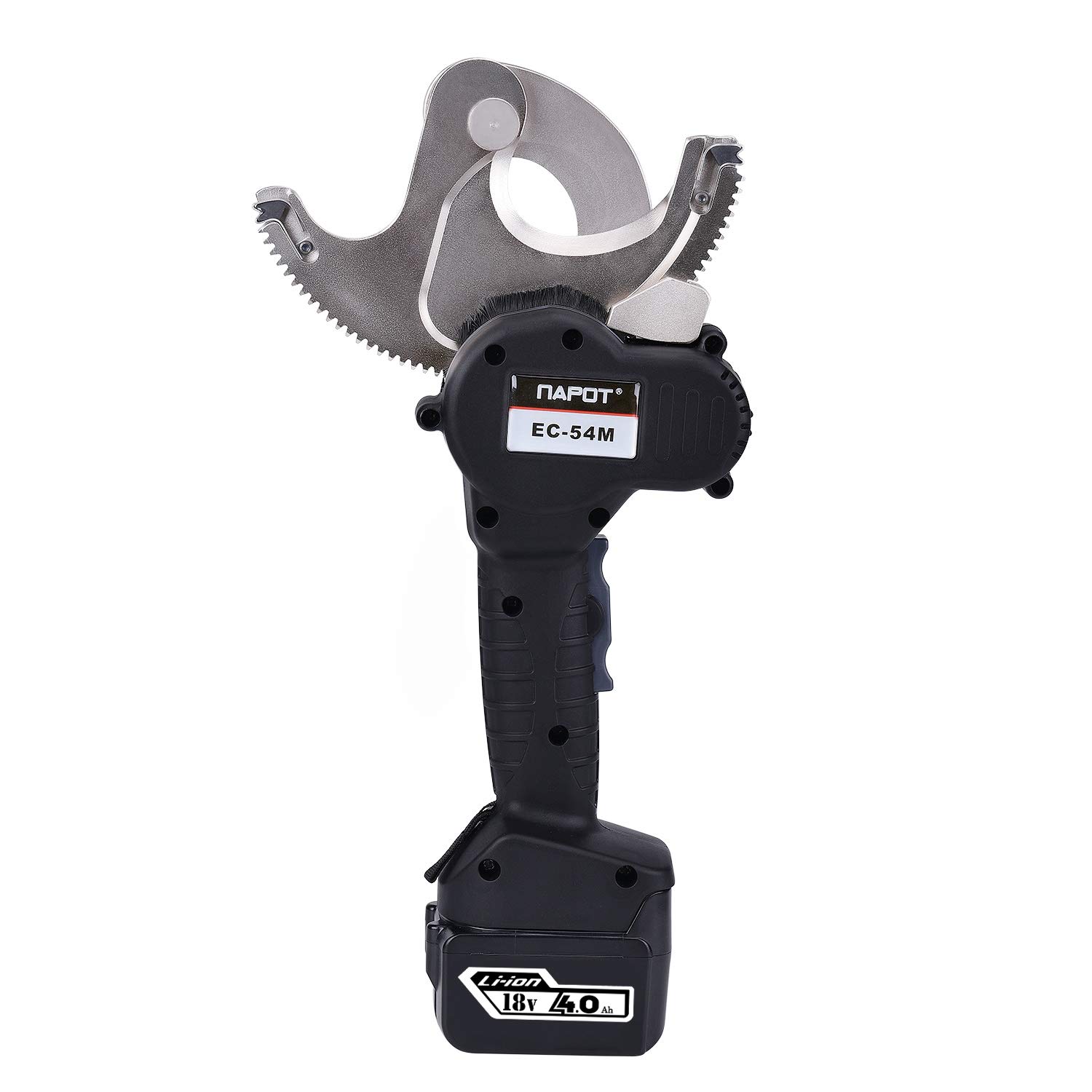 NAPOT Electric Cable cutter, Cut Armored Cable Upto 54MM, Two Stage Battery Cutter, 18V Lithium Ion Battery