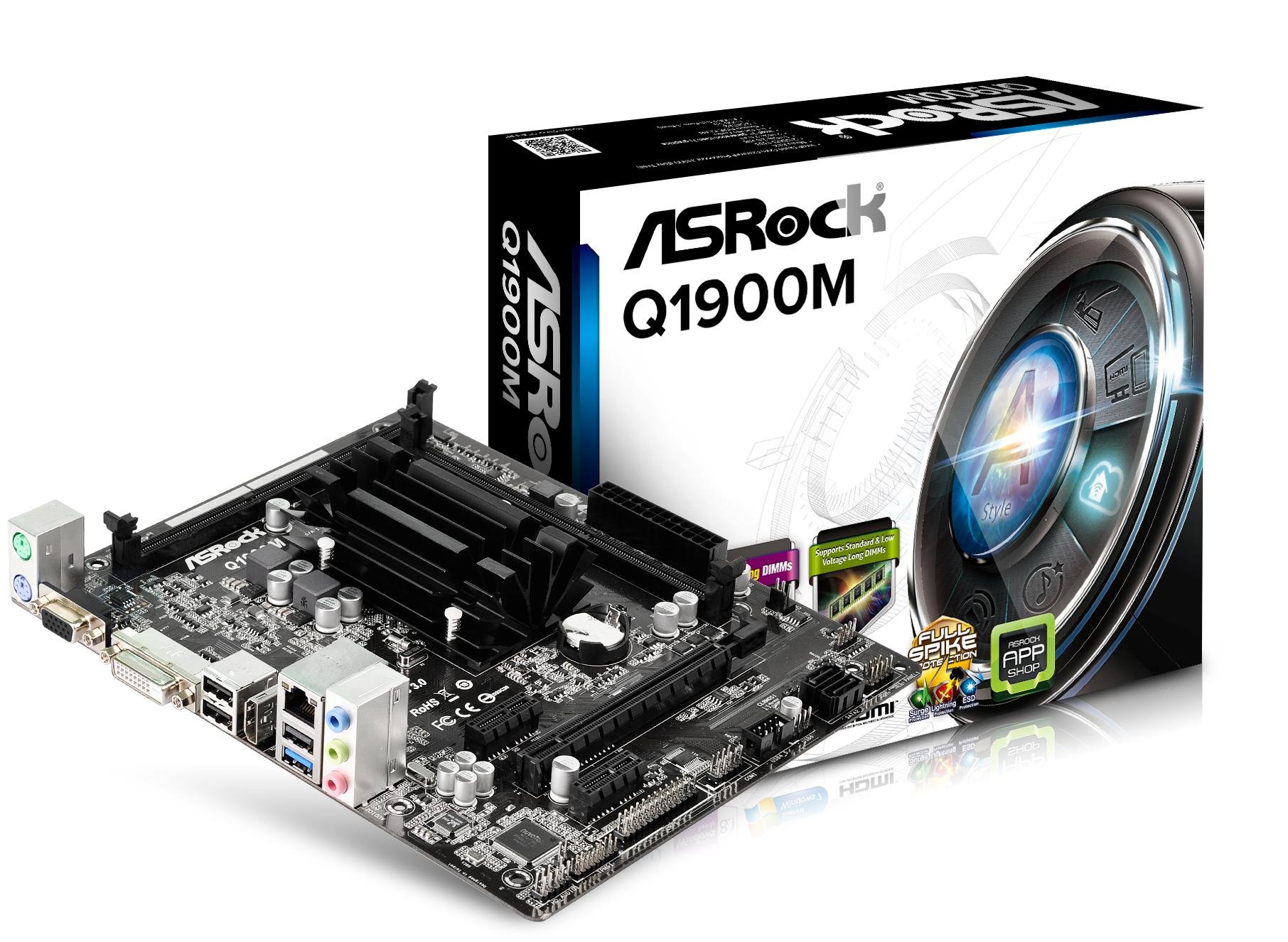 ASRock Motherboard Micro Q1900M