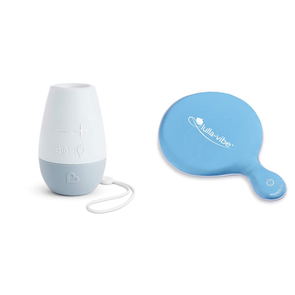 Munchkin® Lulla-Vibe™ Vibrating Mattress Pad and Shhh…™ Portable Sleep Soother Machine - Perfect for New Parents