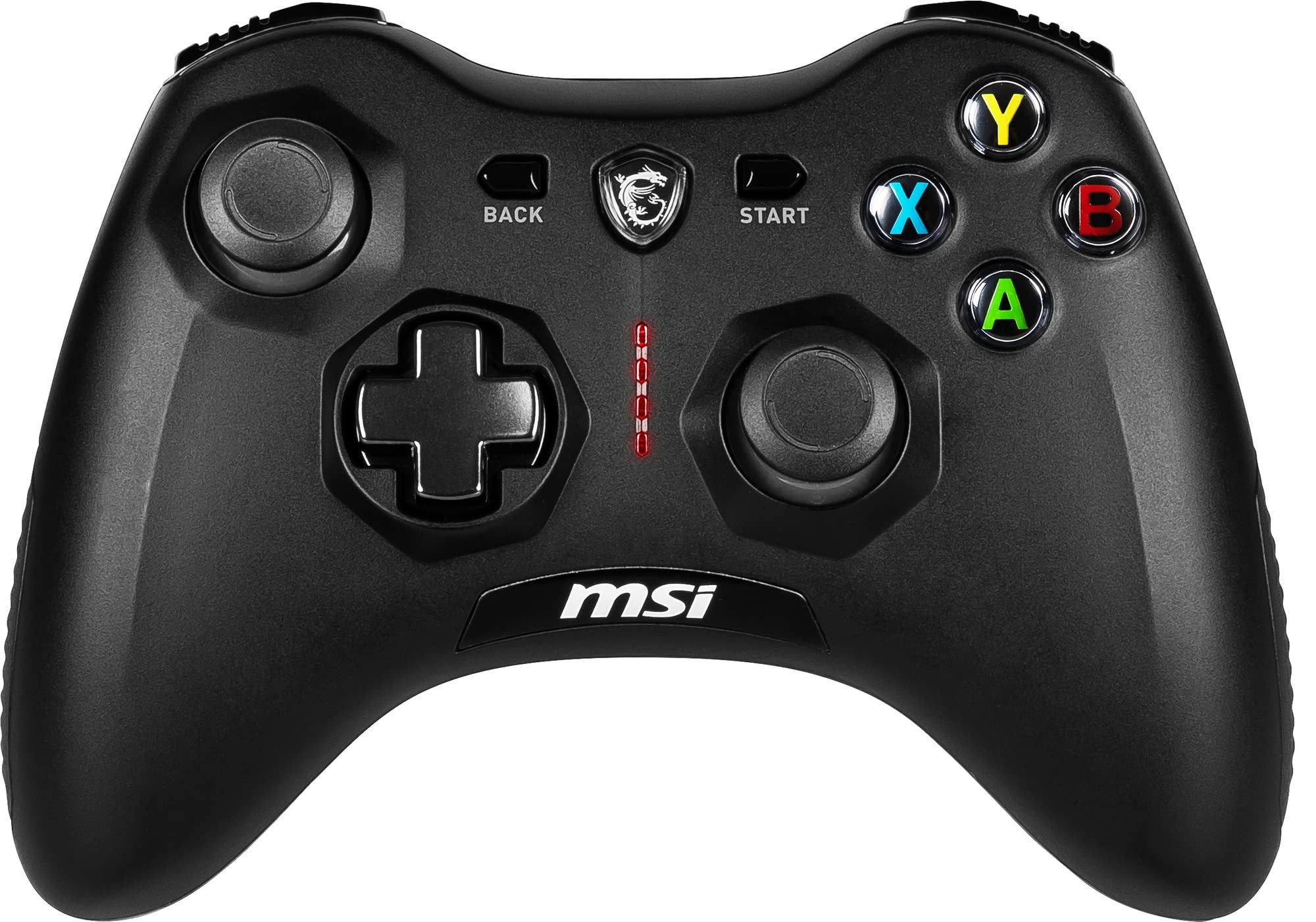 MSI Force GC30 Wireless Gaming Controller, Dual Vibration Motors, Dual Connection Modes, Interchangable D-Pads, Compatible with PC, Android and PS4