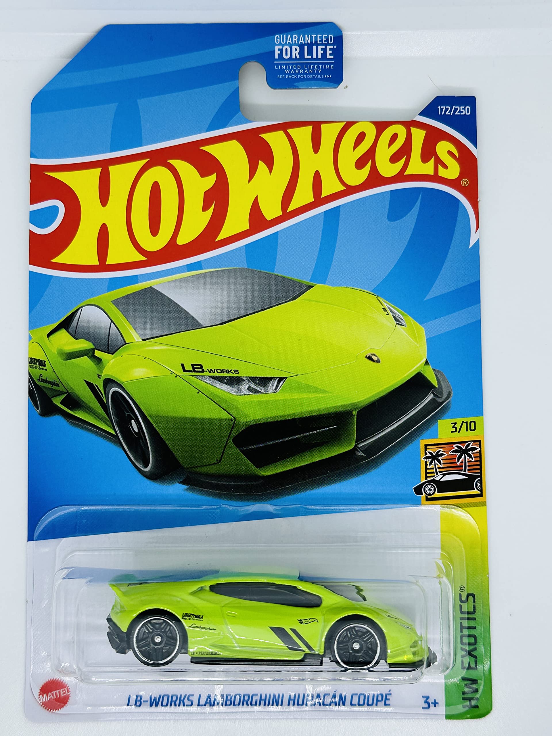 Hot Wheels - LB-Works Lamborghini Huracan Coupe - Kroger Exclusive Green - HW Exotics 3/10 - 172/250 Ships Bubble Wrapped in a Box
