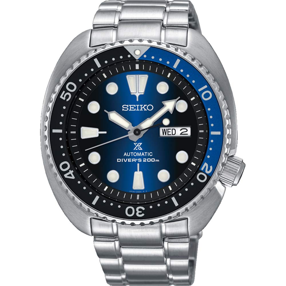 SEIKO PROSPEX "Turtle" Diver's 200M Automatic Watch Blue Sunburst Dial SRPC25K1