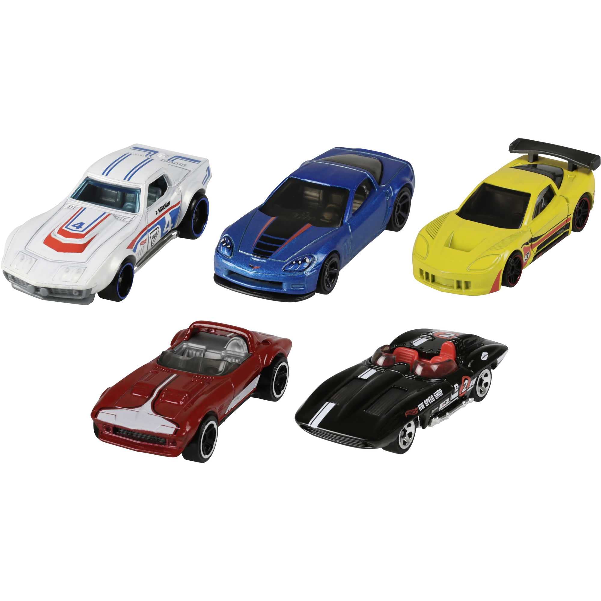 Hot Wheels 5-Car Pack of 1:64 Scale Vehicles, Gift for Collectors & Kids Ages 3 Years Old & Up, 0.086, Colors May Vary.