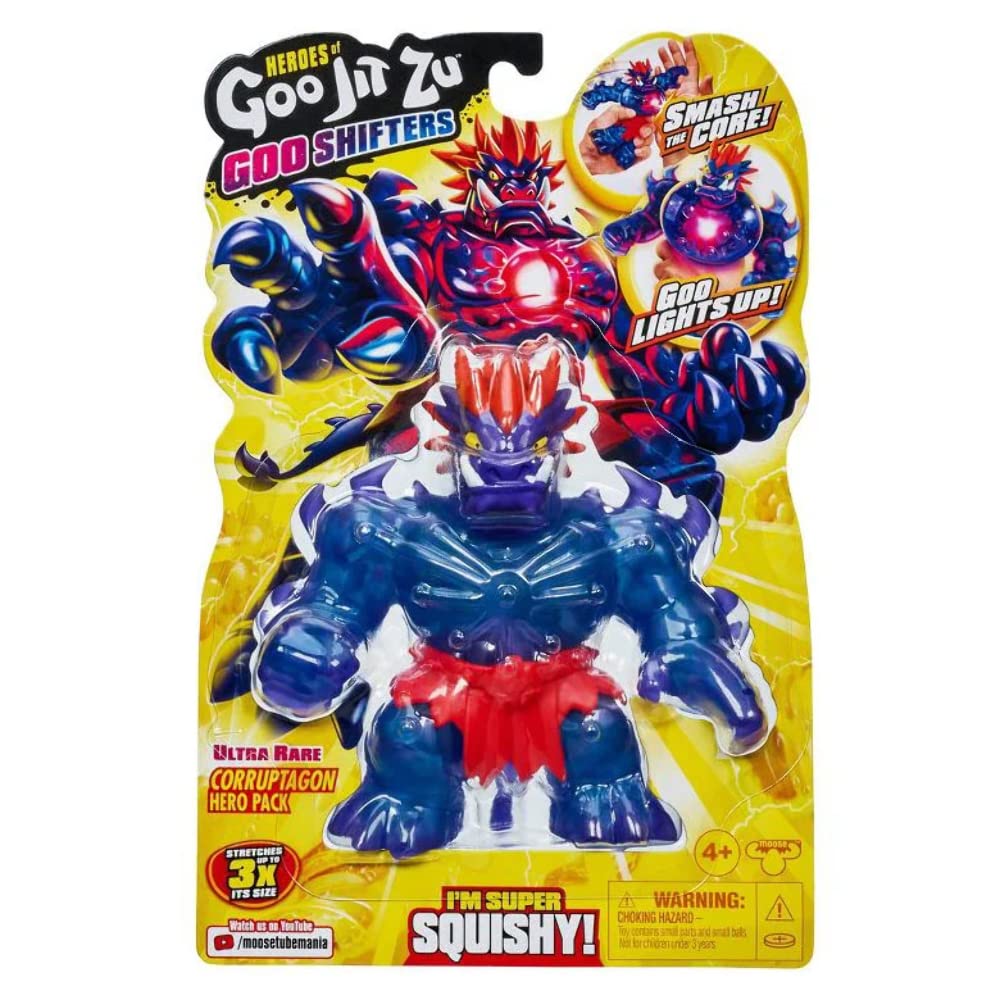 Heroes of Goo Jit Zu Goo Shifters Corruptagon Hero Pack. Super Stretchy, Squishy Goo Filled Toy with a Unique Transformation, Ultra Rare
