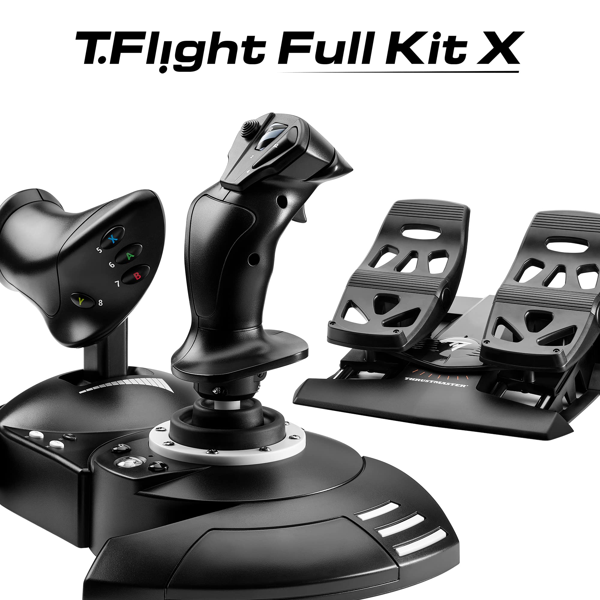THRUSTMASTER T.Flight Full Kit X - Joystick, Throttle and Rudder Pedals for Xbox Series X|S/Xbox One/PC