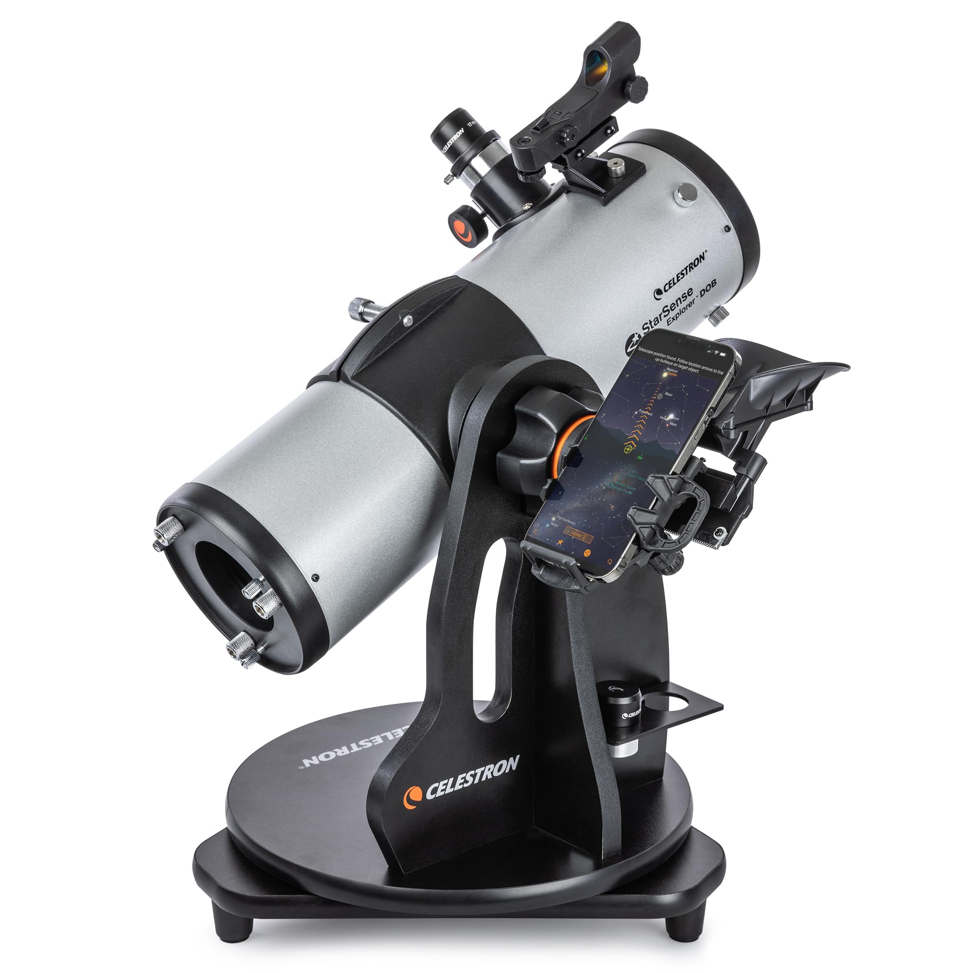 Celestron – StarSense Explorer 114mm Tabletop Dobsonian Smartphone App-Enabled Telescope – Works with StarSense App to Help You Find Nebulae, Planets & More – iPhone/Android Compatible