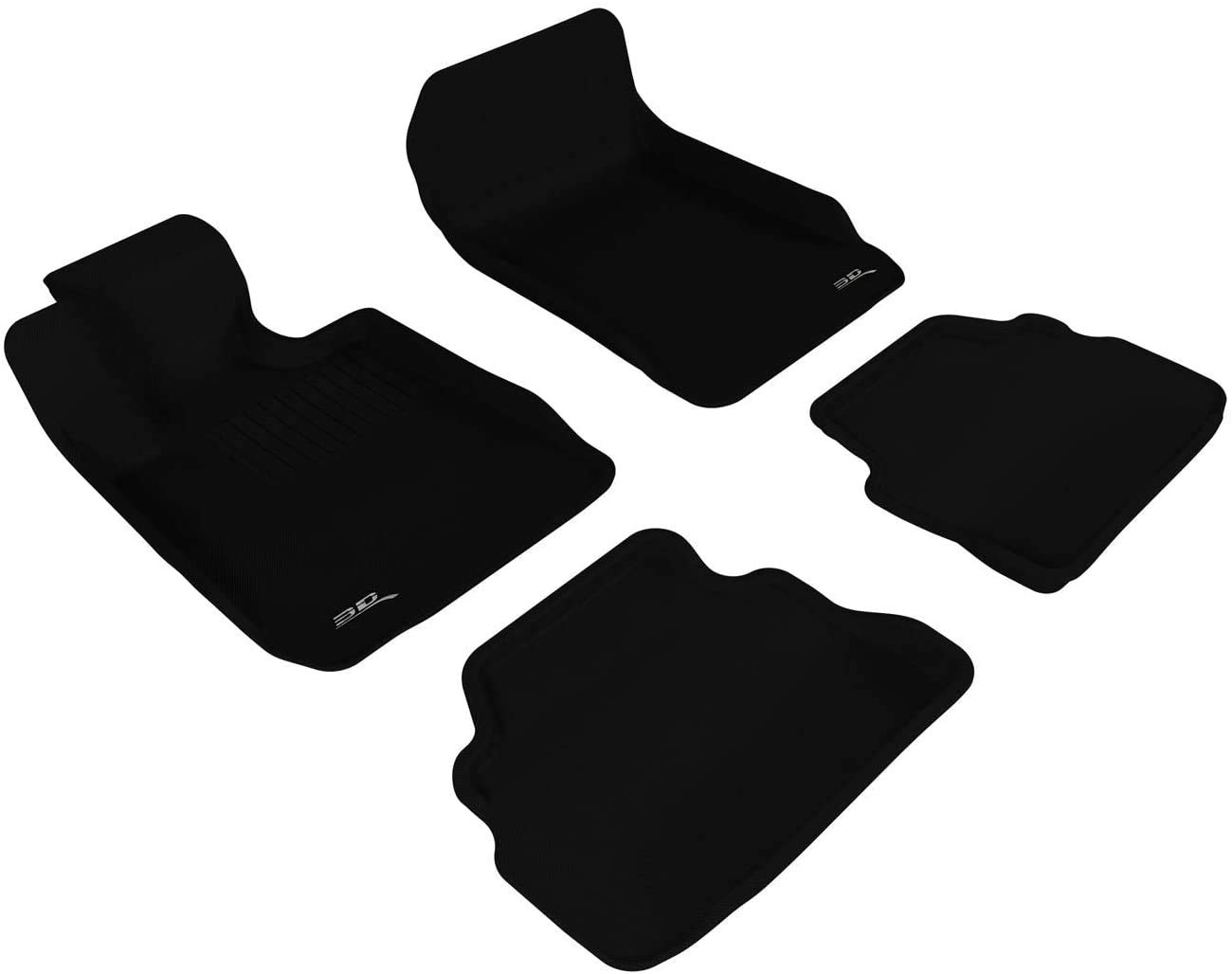 3D MAXpider tapete para piso de carga, ajustable, para todo tipo de clima, para modelos selectos de BMW serie 3, de caucho de Kagu, Negro