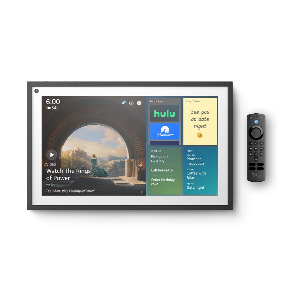 Certified Refurbished Echo Show 15 | Full HD 15.6" smart display with Alexa and Fire TV built in | Remote included