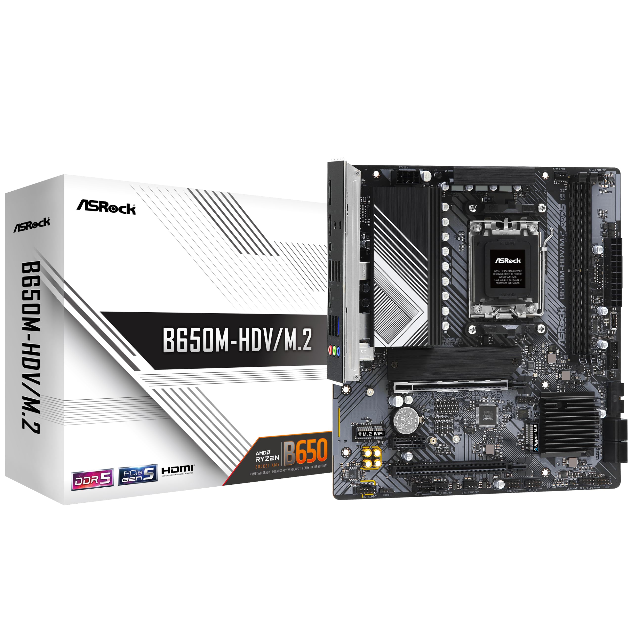 ASRock B650M-HDV/M.2 Admite procesadores AMD Socket AM5 Ryzen serie 7000