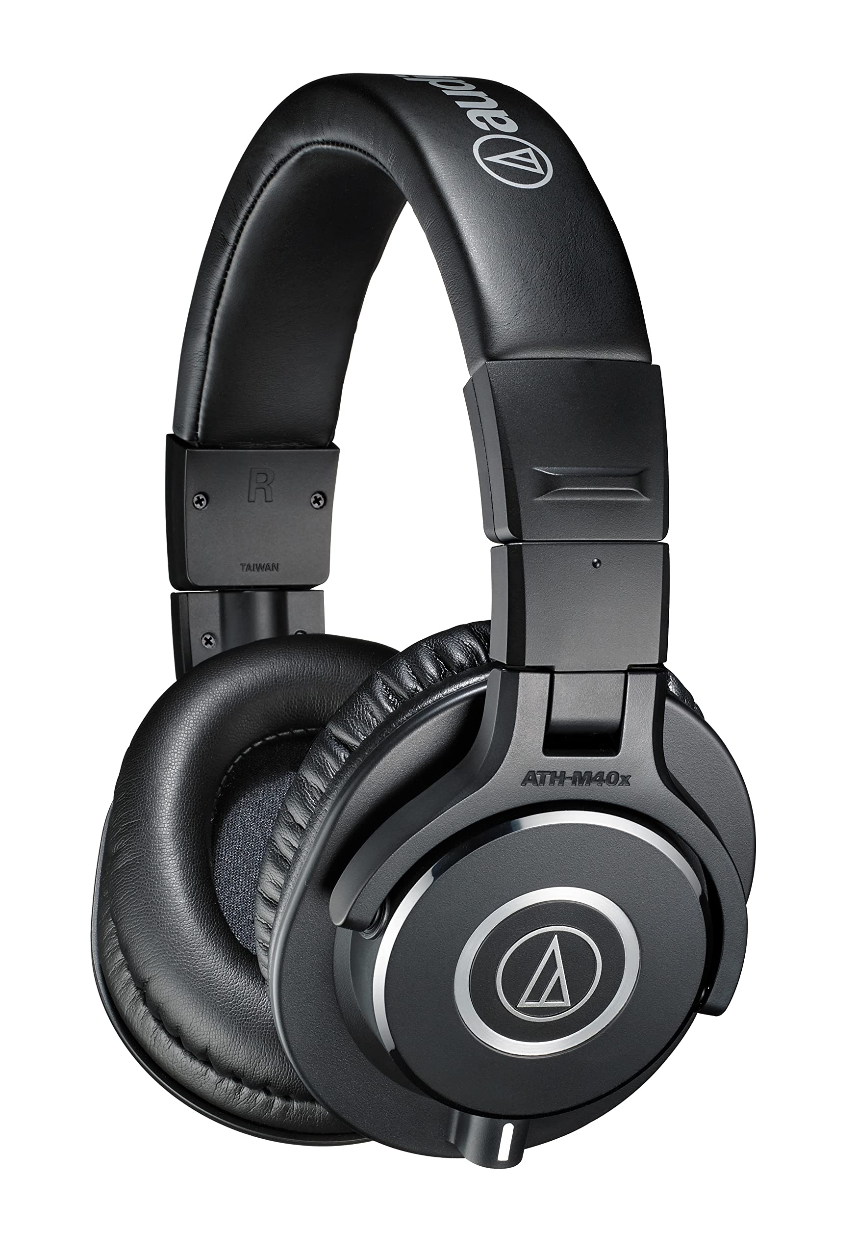 Audio-Technica ATH-M40x Professional Studio Monitor Headphone, Black, with Cutting Edge Engineering, 90 Degree Swiveling Earcups, Pro-grade Earpads/Headband, Detachable Cables Included