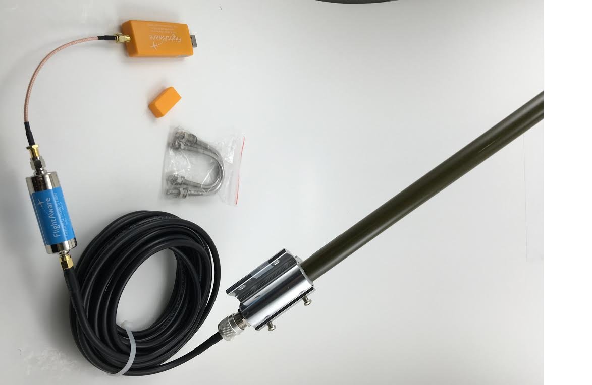 1090MHz ADS-B Antenna + Cable + PRO USB Stick + Filter for Mode S for FlightAware 20 Foot Cable - Track Planes